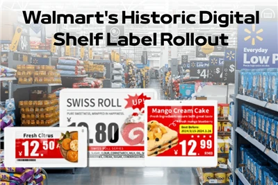 Walmart의 역사적인 디지털 선반 라벨 출시