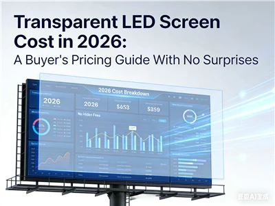 2026년 투명 LED 스크린 비용 놀라운 구매자 가격 가이드