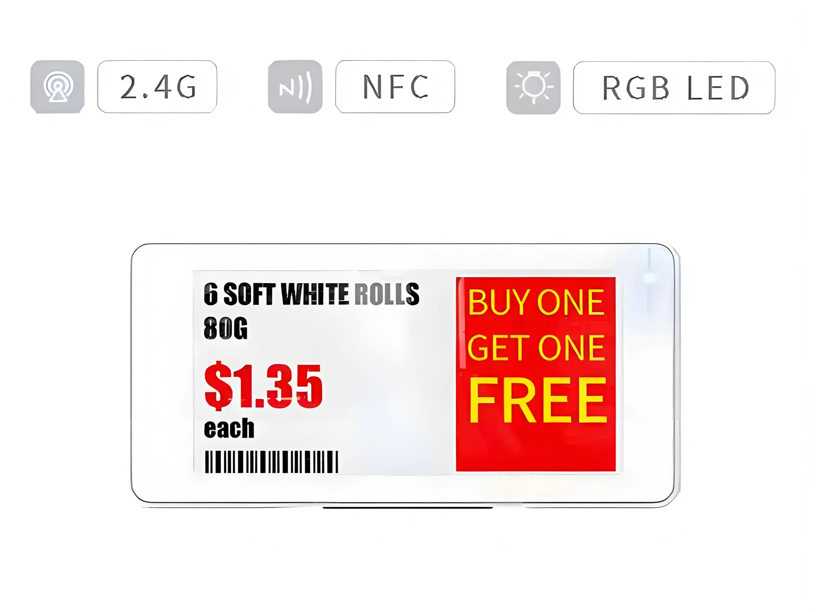 2.13 inch Four Color Electronic price Tag 2.13 inch Four Color Electronic price Tag