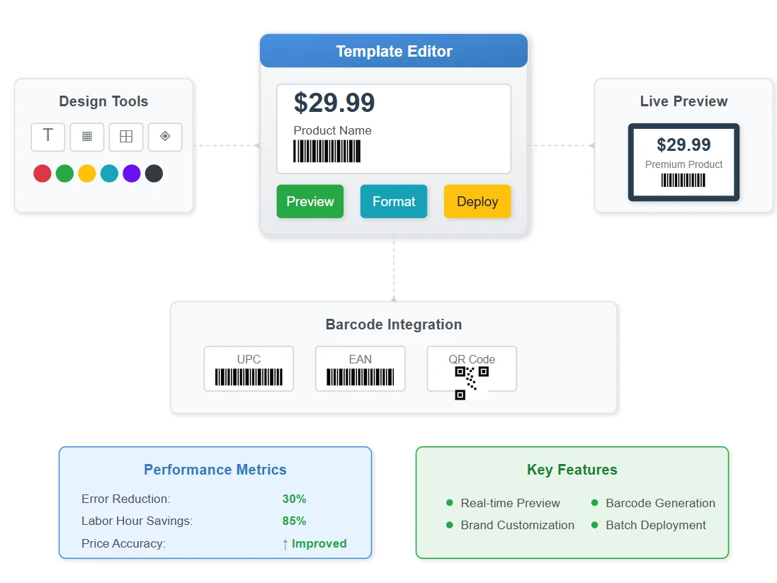 Template Management Systems for Electronic Shelf Labeling Implementation