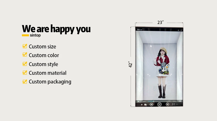 42 X 23 Transparent Screen