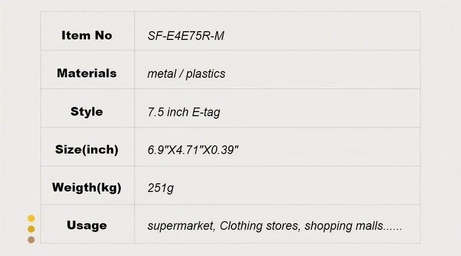 7.3-inch Electronic Price Tag Metal Square Port 7.3-inch Electronic Price Tag Metal Square Port