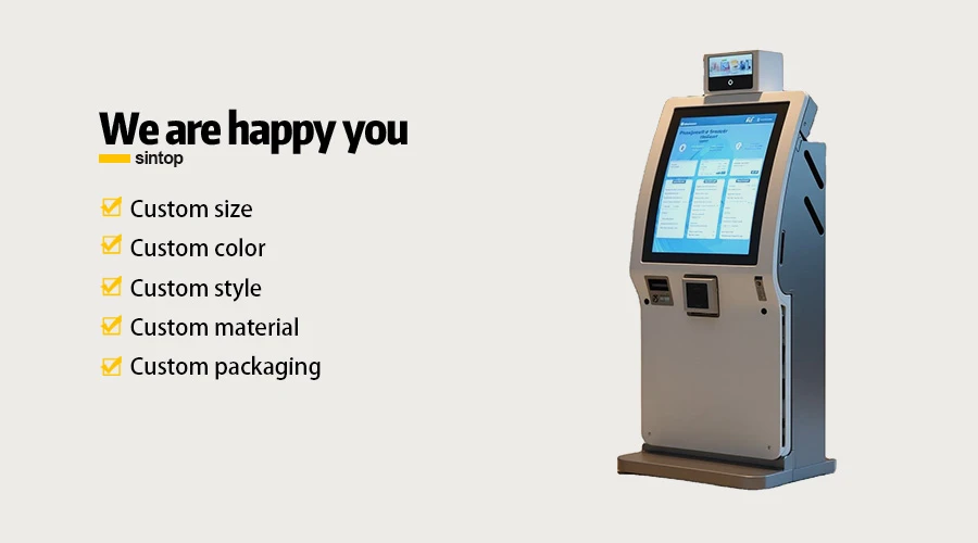 Self Service Reception Interactive Kiosks Solutions Display